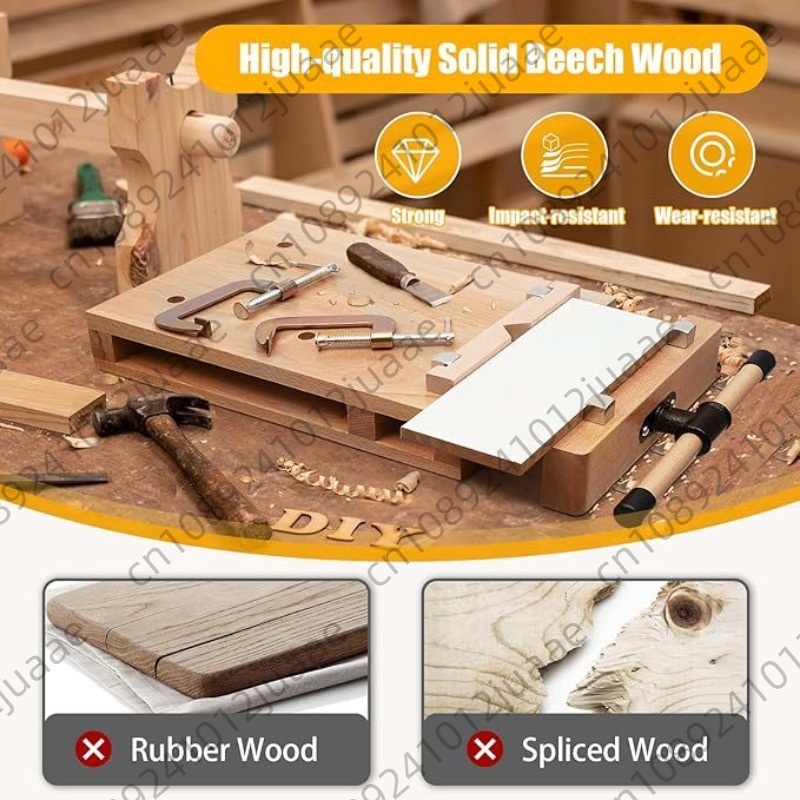 Woodworking Vise - Stół stolarski z drewna twardego, imadło