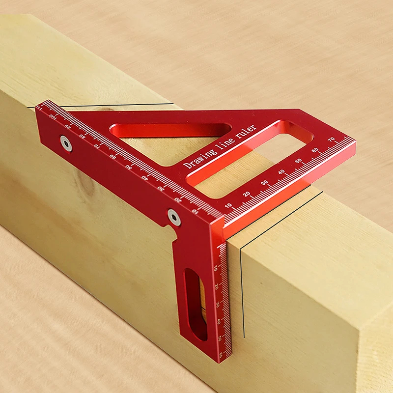 Woodworking For Engineers - Kątownik stolarski z aluminiu, trójkąt kątowy,