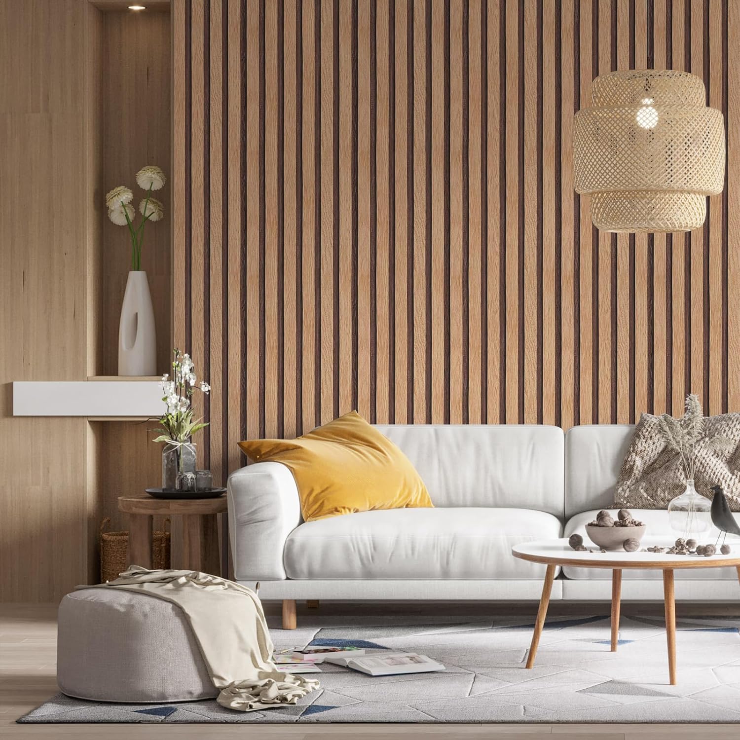 Woodworking Zone - Tapeta z naturalnego drewna i kija