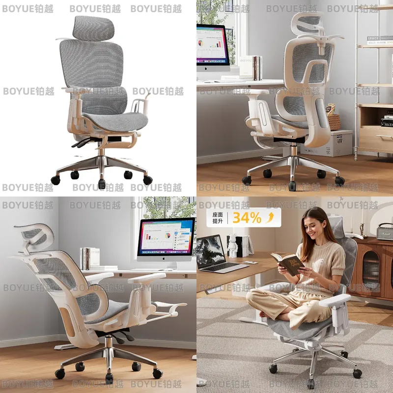 Woodworking Desk Chair - Ergonomiczne krzesło biurowe z wysokim oparciem,