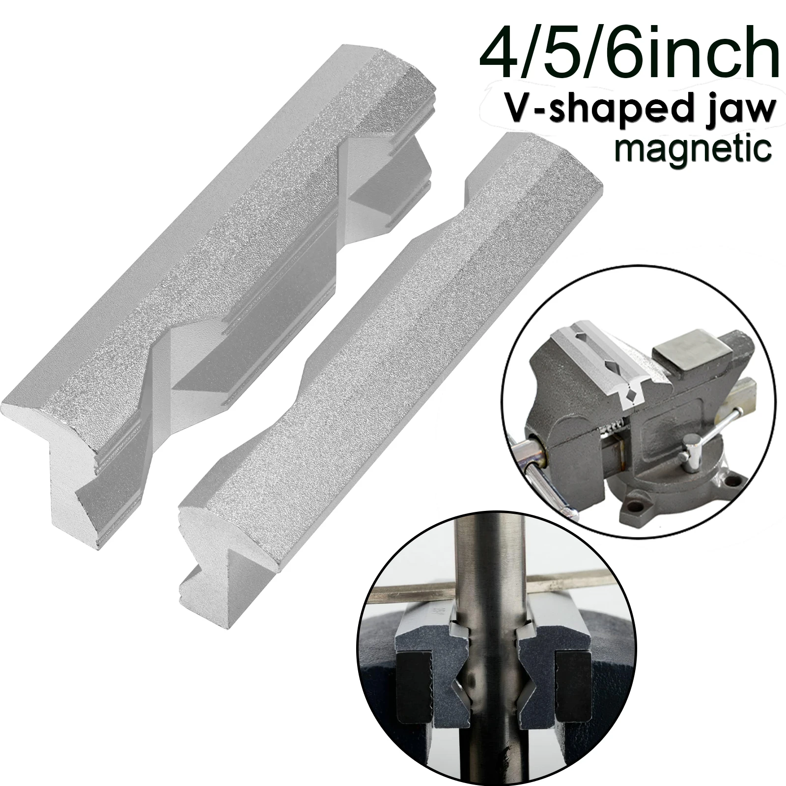 Woodworking Bench Vise - Magnetyczne szczęki do imadła 4/5/6 cali,