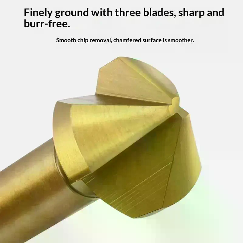 Woodworking Drill Bits - Frez trzpieniowy 3-ostrzowy z okrągłym trzpieniem