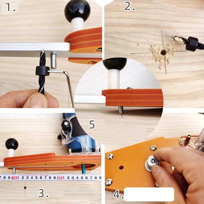 Szablon do frezowania okręgów  – Woodworking Jig recenzja i cena