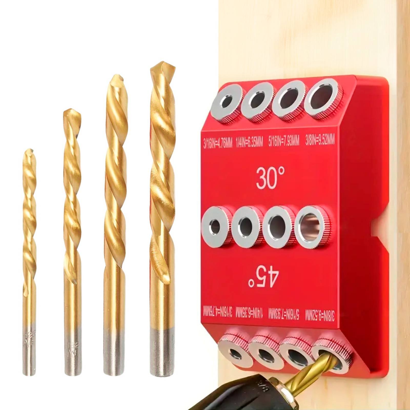 Szablon wiertarski 30 45 stopn – Woodworking Jig recenzja i cena