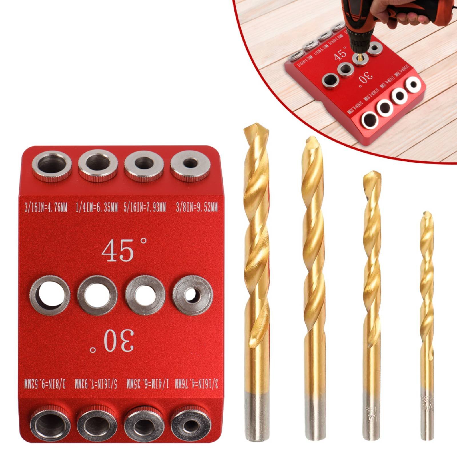 Szablon wiertarski 30 45 stopn – Woodworking Jig recenzja i cena