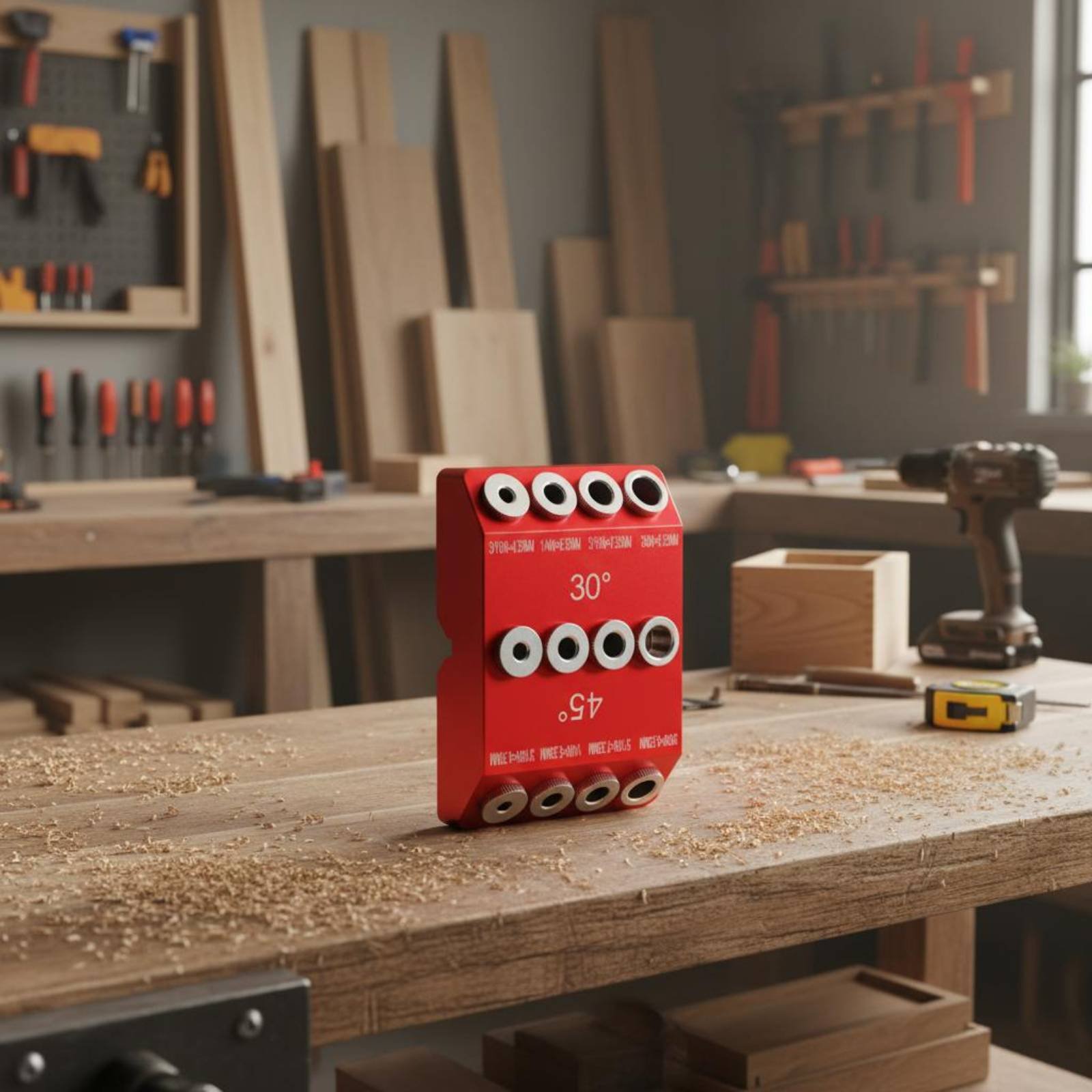 Szablon wiertarski 30 45 stopn – Woodworking Jig recenzja i cena