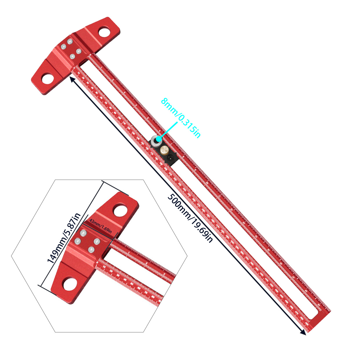 Kątownik stolarski z prowadnic – Woodworking Marking Gauge recenzja i cena