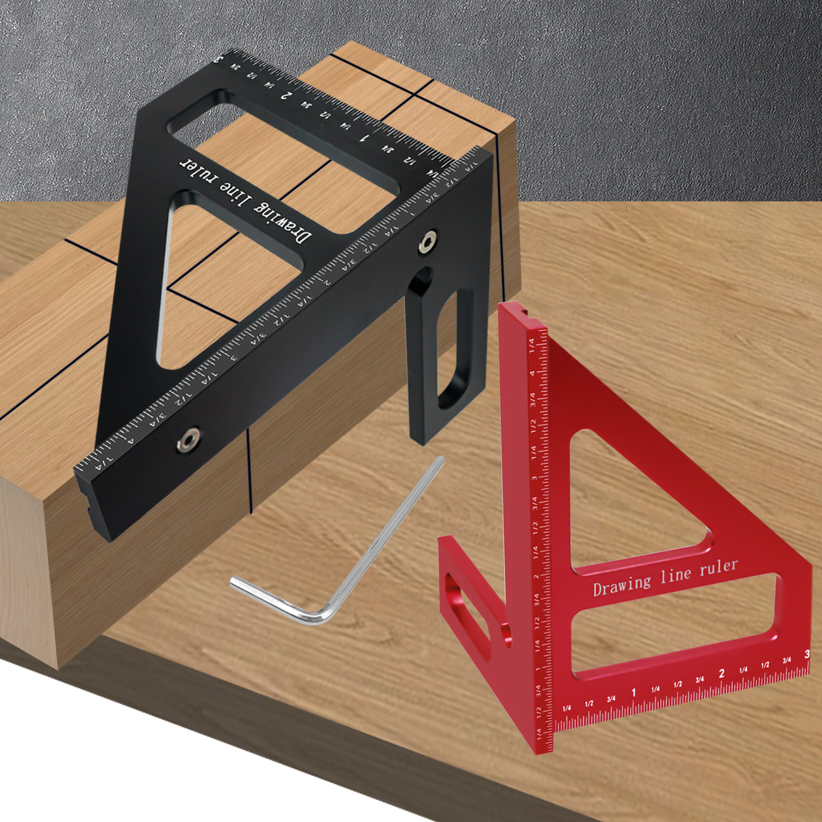 Calowa aluminiowa linijka trój – Woodworking For Engineers recenzja i cena