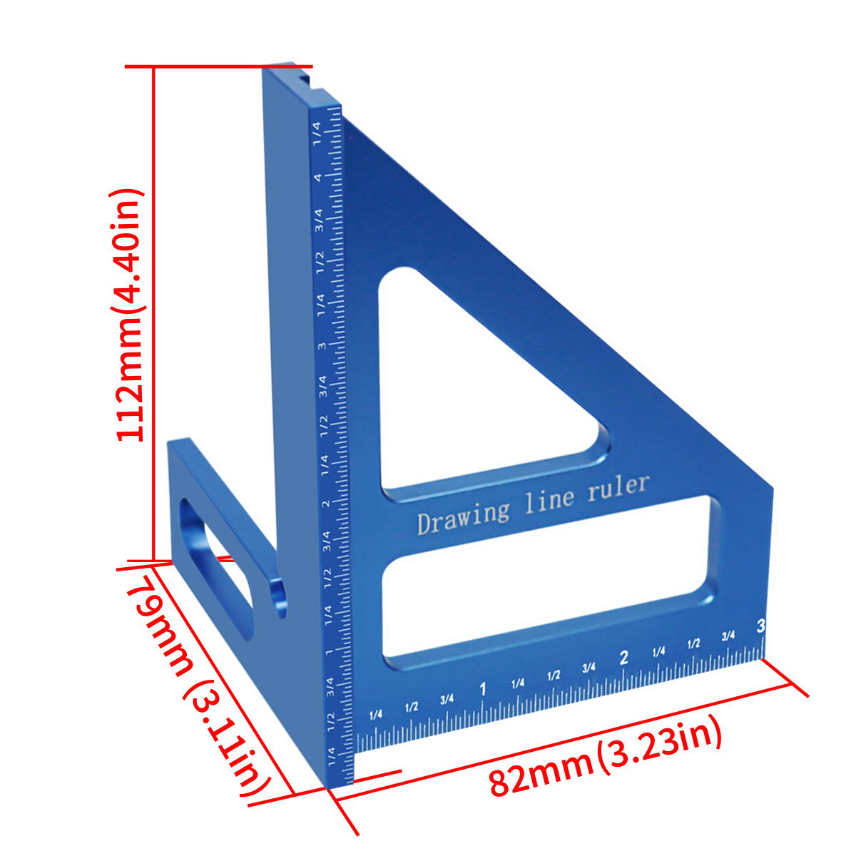 Calowa aluminiowa linijka trój – Woodworking For Engineers recenzja i cena