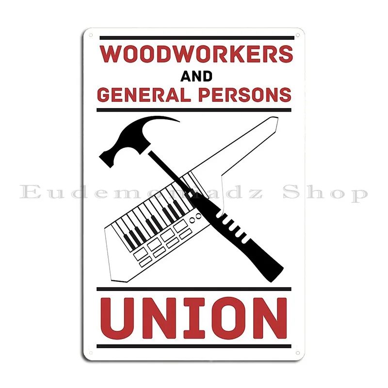 Plakat Metalowy Związek Stolar – Woodworking Union recenzja i cena