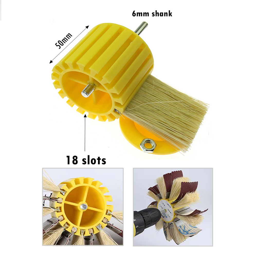 Szczotka polerska do drewna 6  – Woodworking Drill recenzja i cena