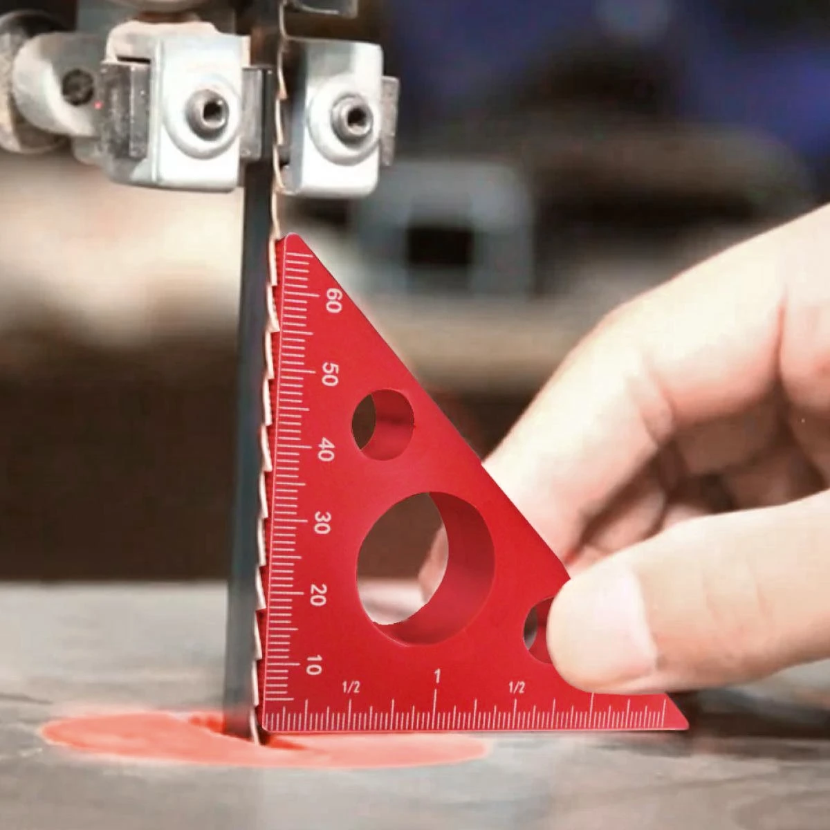 Aluminiowy kątownik trójkątny  – Woodworking Marking Gauge recenzja i cena