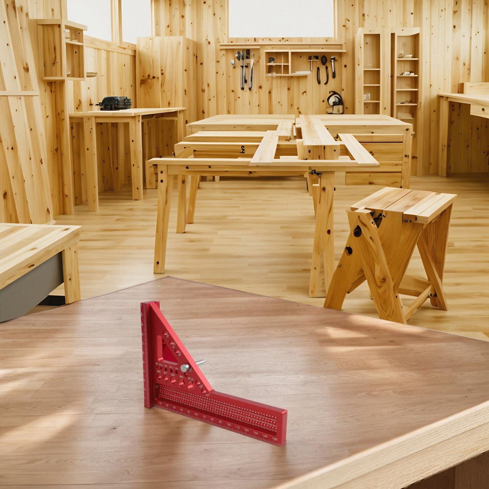 Czerwony kątownik stolarski 3D – Woodworking For Engineers recenzja i cena