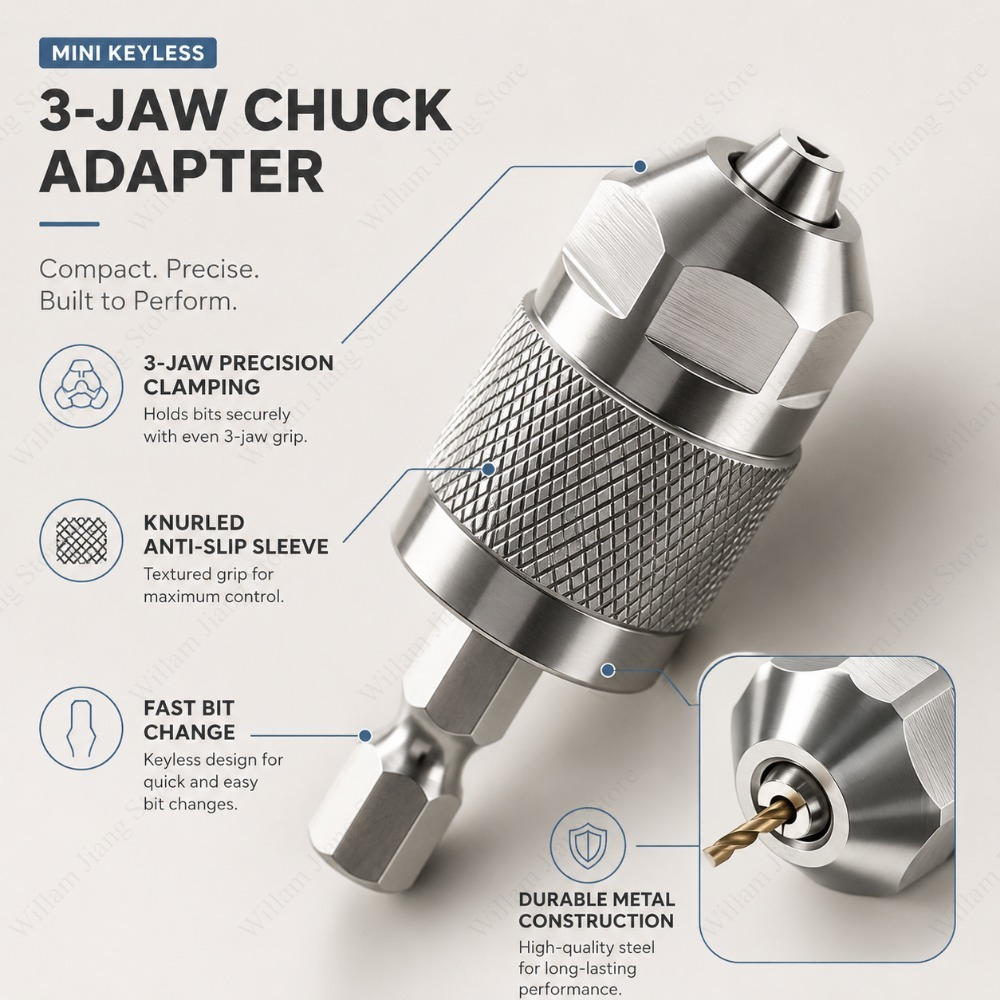 Adapter do wiertarki z 3 szczę – Woodworking Essential Tools recenzja i cena