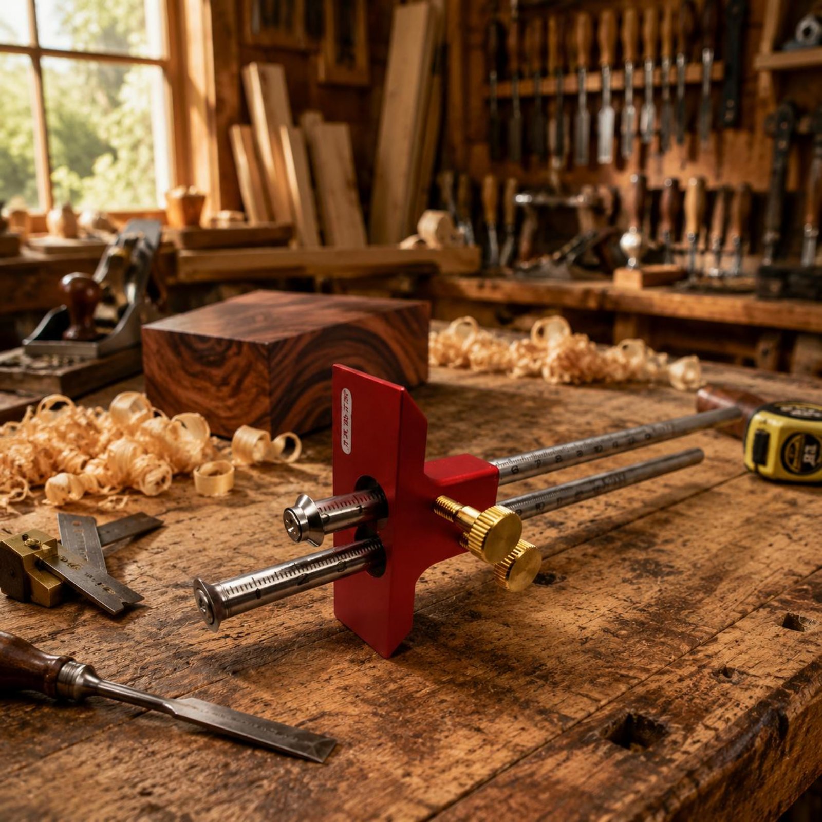 Dwugłowicowy przymiar trasersk – Woodworking Marking Gauge recenzja i cena