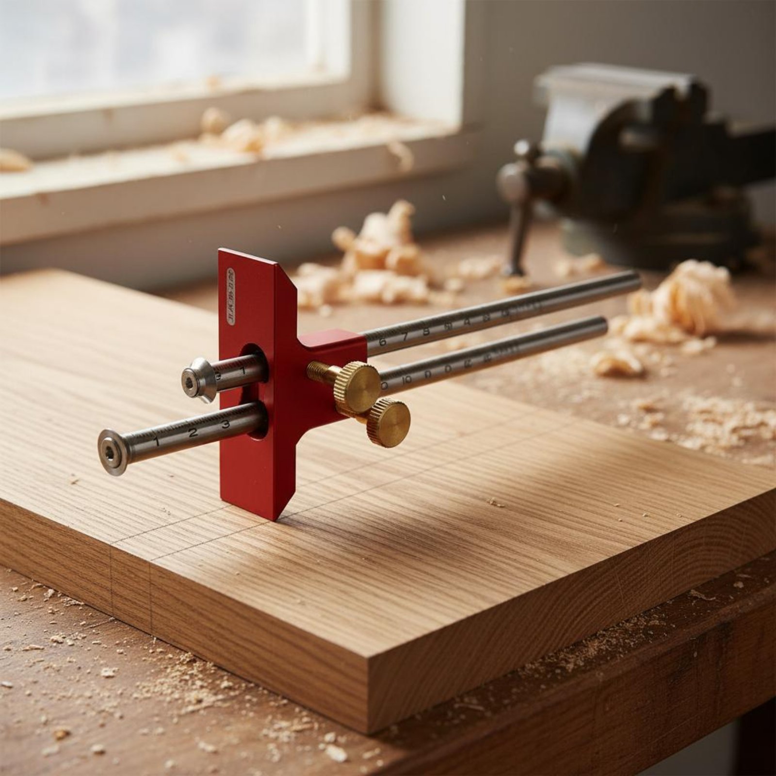 Dwugłowicowy przymiar trasersk – Woodworking Marking Gauge recenzja i cena